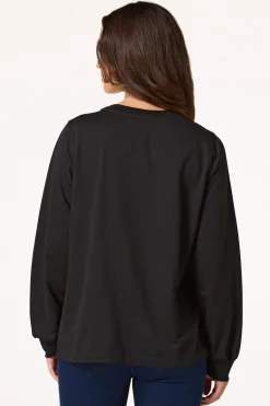 Cato Floral Applique Sweatshirt> Tops