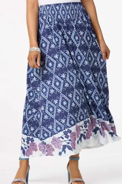 Cato Floral Border Maxi Skirt> Skirts