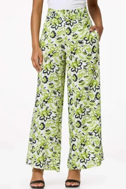 Cato Floral Buckle Waist Pants> Pants