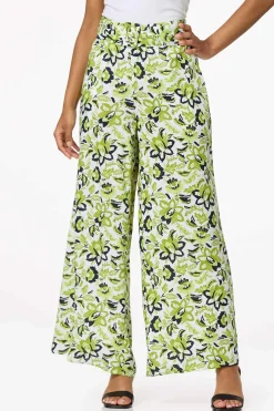 Cato Floral Buckle Waist Pants><noscript><img width=