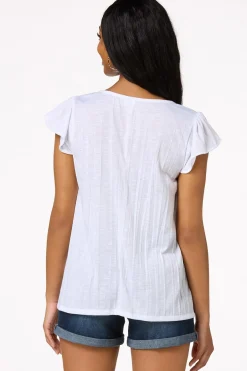 Cato Floral Embroidered Top> Tops
