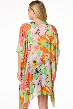 Cato Floral Explosion Kimono> Cover Ups|Tops