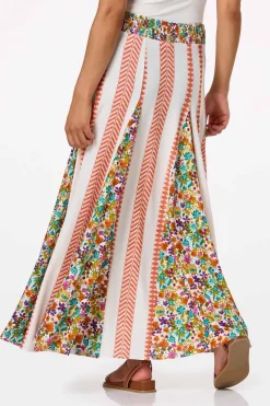 Cato Floral Panel Maxi Skirt> Skirts
