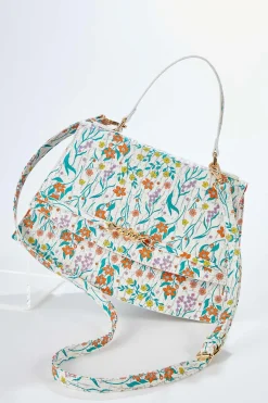 Cato Floral Textured Satchel> Handbags