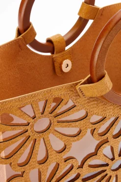 Cato Flower Lucite Tote Set><noscript><img width=