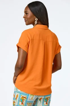 Cato Flowy Collared Button Shirt> Tops