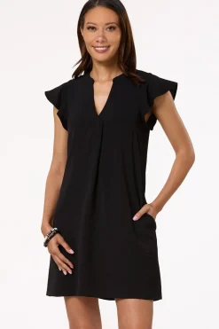 Cato Flutter Sleeve Shift Dress><noscript><img width=