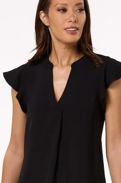 Cato Flutter Sleeve Shift Dress><noscript><img width=