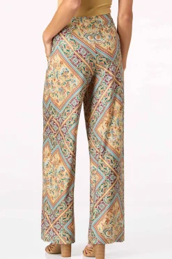 Cato Framed Floral Wide Leg Pants> Pants