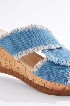 Cato Frayed Wedge Sandals> Sandals