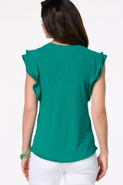 Cato Fringe Trim Tee> Tops