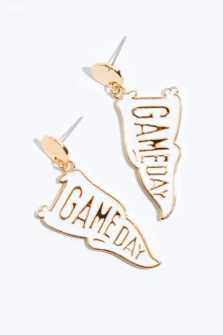 Cato Game Day Flag Earrings> Earrings