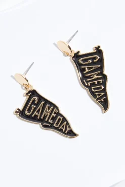 Cato Game Day Flag Earrings><noscript><img width=