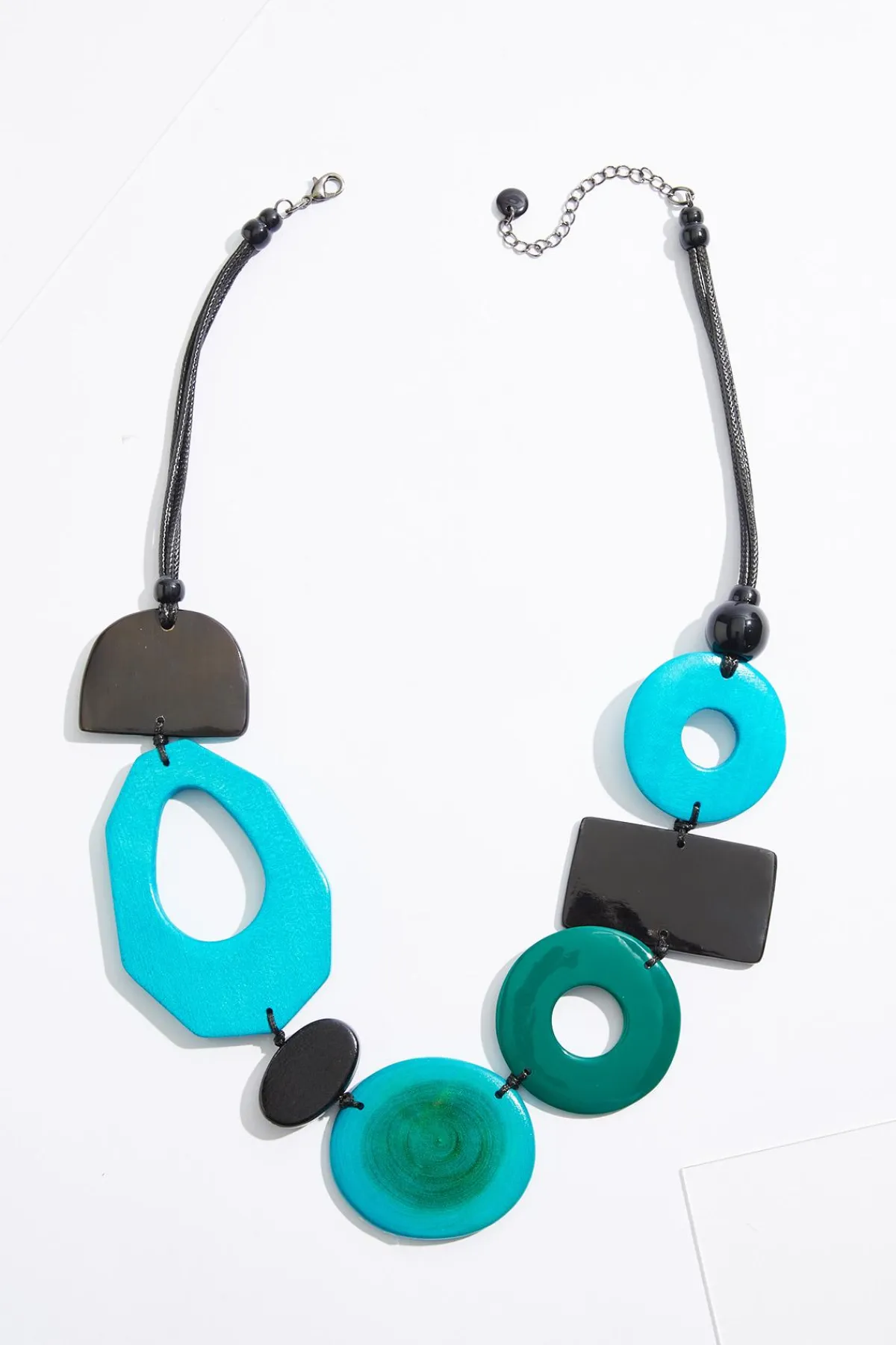 Cato Geo Wood Colorblock Necklace> Necklaces