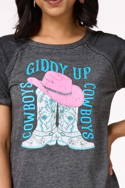 Cato Giddy Up Cowboys Top><noscript><img width=