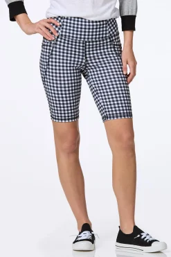Cato Gingham Biker Shorts> Athleisure|Shorts