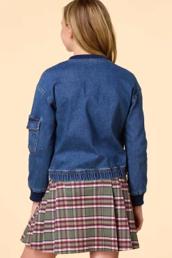 Cato Girls Denim Bomber Jacket><noscript><img width=