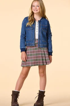 Cato Girls Denim Bomber Jacket><noscript><img width=