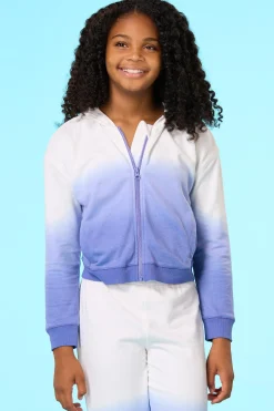 Cato Girls Dip Dye Zip Front Hoodie> Tops & Jackets