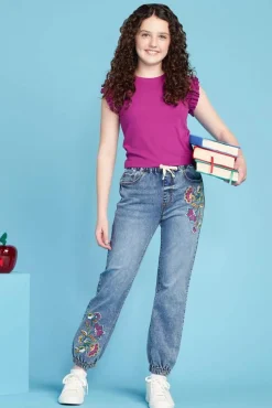 Cato Girls Embroidered Joggers> Bottoms
