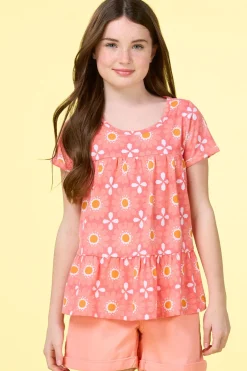 Cato Girls Floral Babydoll Top> Tops & Jackets
