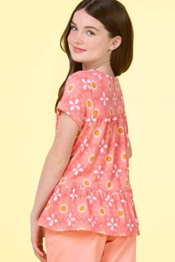 Cato Girls Floral Babydoll Top> Tops & Jackets