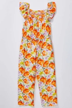 Cato Girls Floral Flutter Sleeve Jumpsuit> Dresses