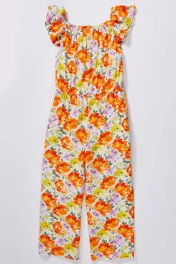Cato Girls Floral Flutter Sleeve Jumpsuit> Dresses