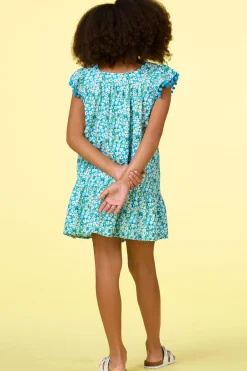 Cato Girls Floral Pom Pom Dress> Dresses