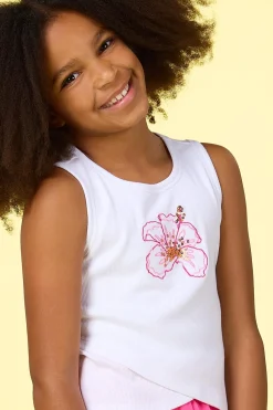 Cato Girls Floral Sequin Tank><noscript><img width=