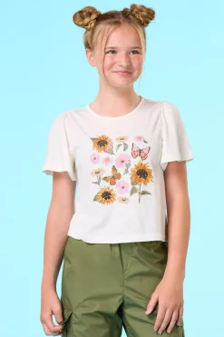 Cato Girls Floral Sunflower Tee> Tops & Jackets