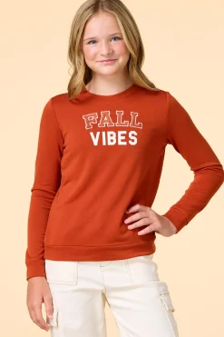 Cato Girls French Terry Fall Sweatshirt> Tops & Jackets