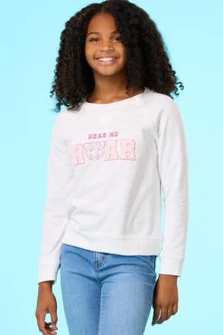 Cato Girls Hear Me Roar Sweatshirt> Tops & Jackets