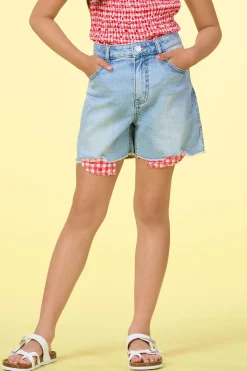 Cato Girls Peek A Boo Print Denim Shorts> Bottoms