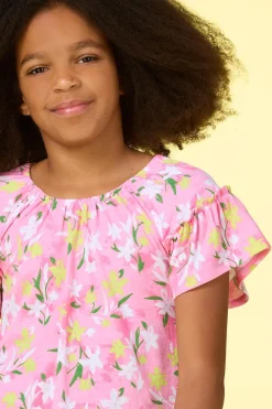Cato Girls Pink Floral Top><noscript><img width=