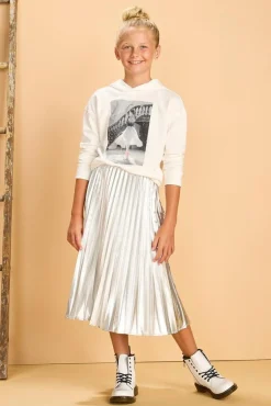 Cato Girls Pleated Metallic Midi Skirt> Bottoms