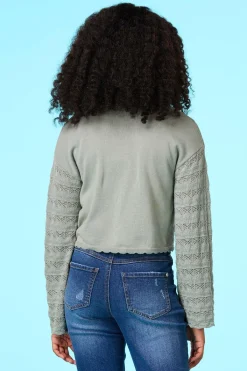 Cato Girls Pointelle Cardi><noscript><img width=
