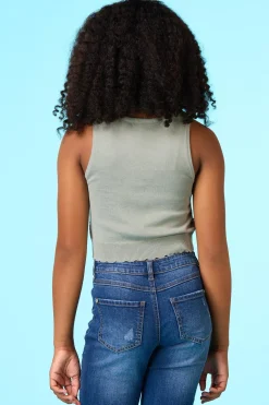 Cato Girls Pointelle Sweater Tank> Tops & Jackets
