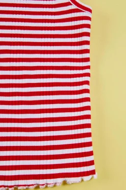 Cato Girls Red And White Stripe Tank><noscript><img width=