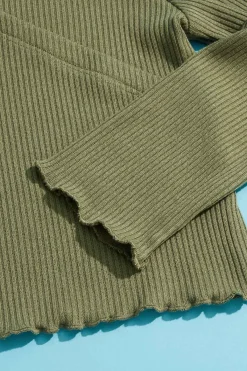 Cato Girls Ribbed Faux Wrap Top><noscript><img width=