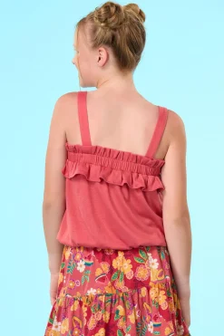 Cato Girls Ruffled Bubble Tank><noscript><img width=