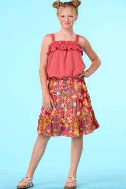 Cato Girls Ruffled Bubble Tank><noscript><img width=