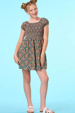 Cato Girls Smocked Floral Dress> Dresses