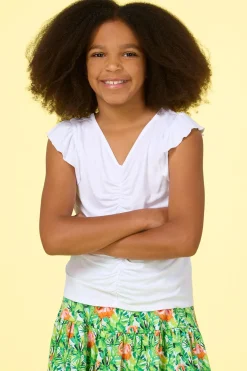 Cato Girls Solid Ruched Top> Tops & Jackets