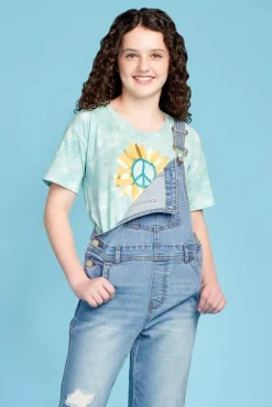 Cato Girls Tie Dye Sunflower Tee> Tops & Jackets