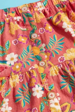 Cato Girls Tiered Button Floral Skirt><noscript><img width=