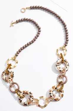 Cato Glass Animal Fabric Long Necklace> Necklaces