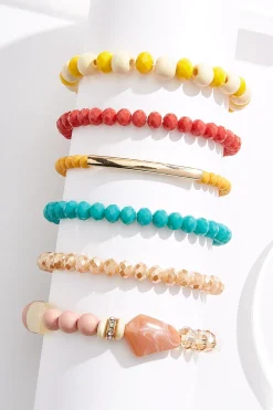 Cato Glass Lucite Colorful Bracelet Set> Bracelets
