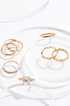 Cato Glass Multi Ring Set> Rings