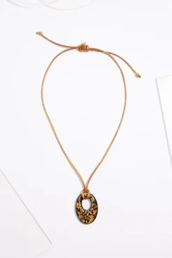 Cato Glass Pendant Cord Necklace> Necklaces